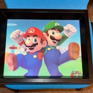 Nintendo Super Mario Shadow Box - Red and Green